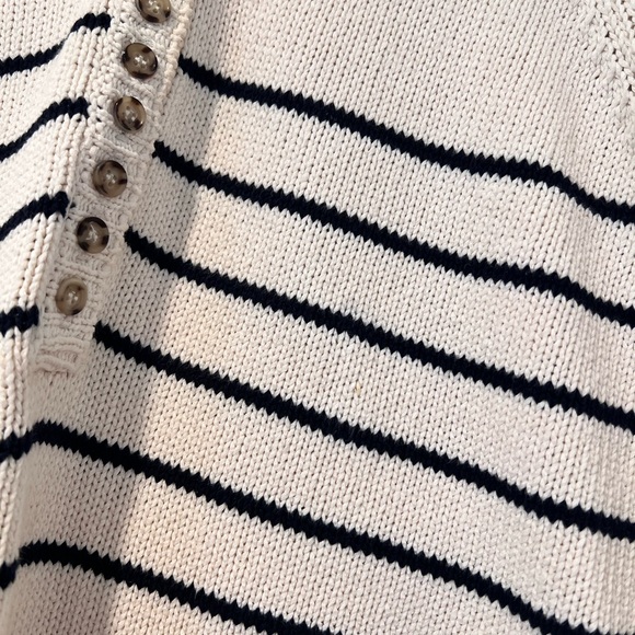 Sezane LÉONTINE JUMPER Ecru / Navy Size M - Picture 7 of 7